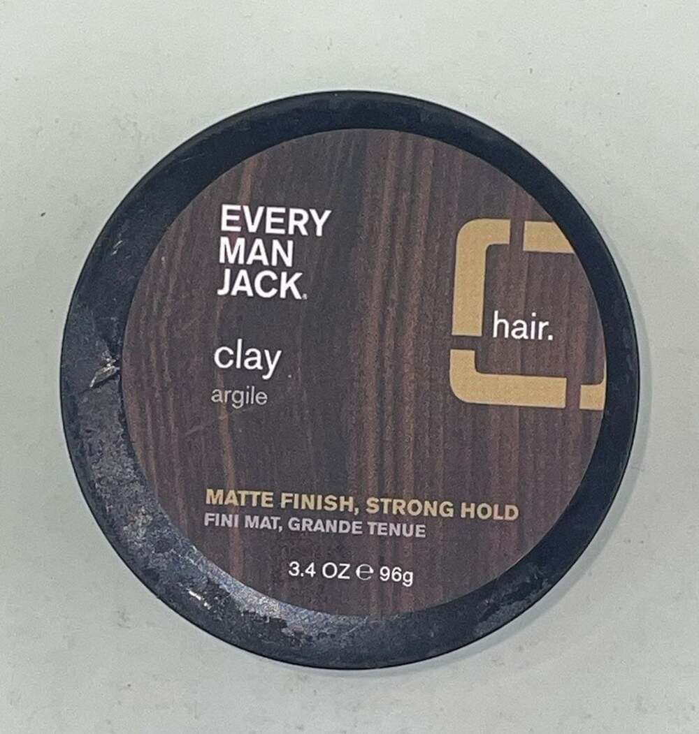 Every Man Jack Hair Styling Clay Fragrance Free Matte Finish Strong Hold 3.4 oz